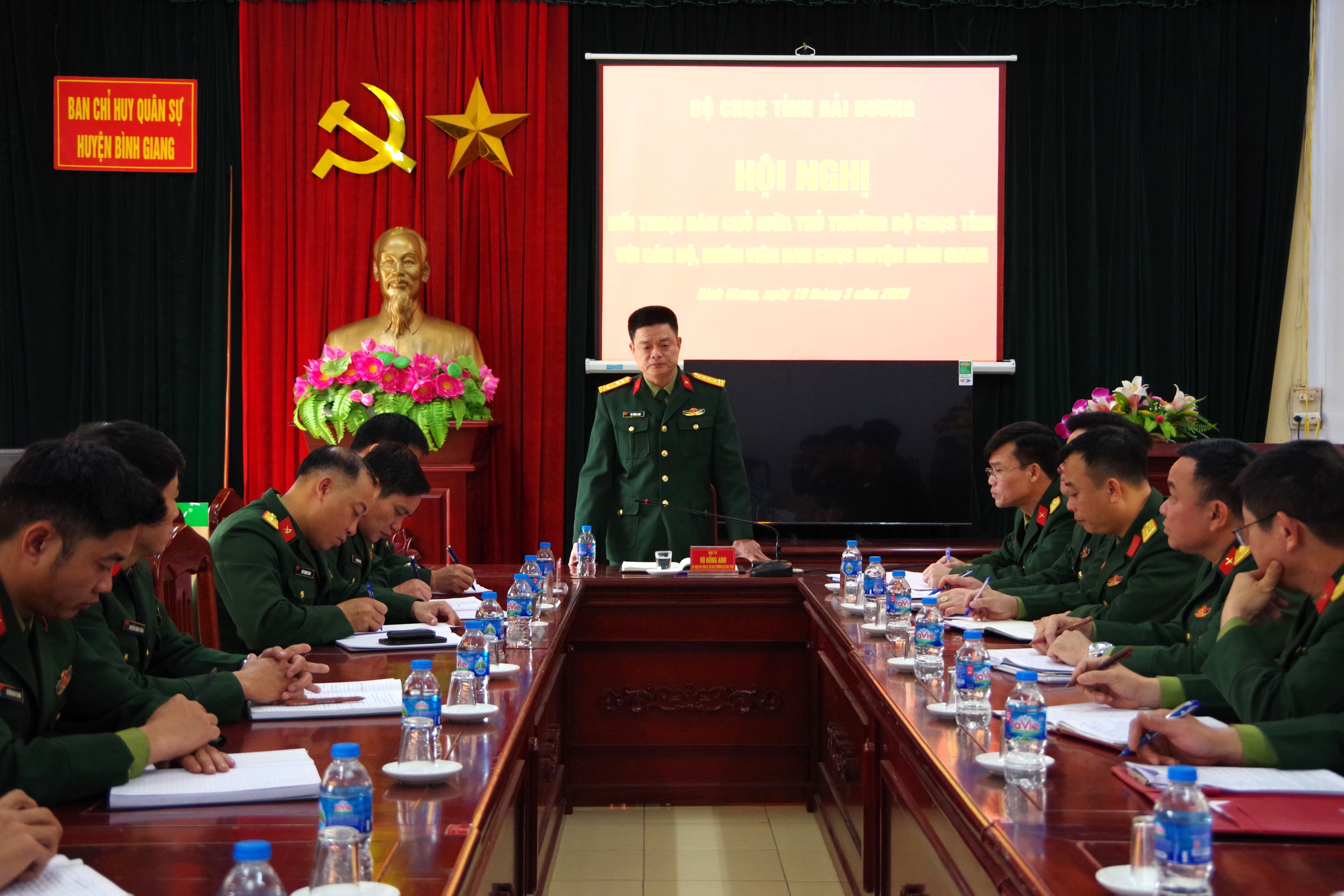 Bộ CHQS tỉnh Hải Dương tăng cường đối thoại dân chủ ở cơ sở