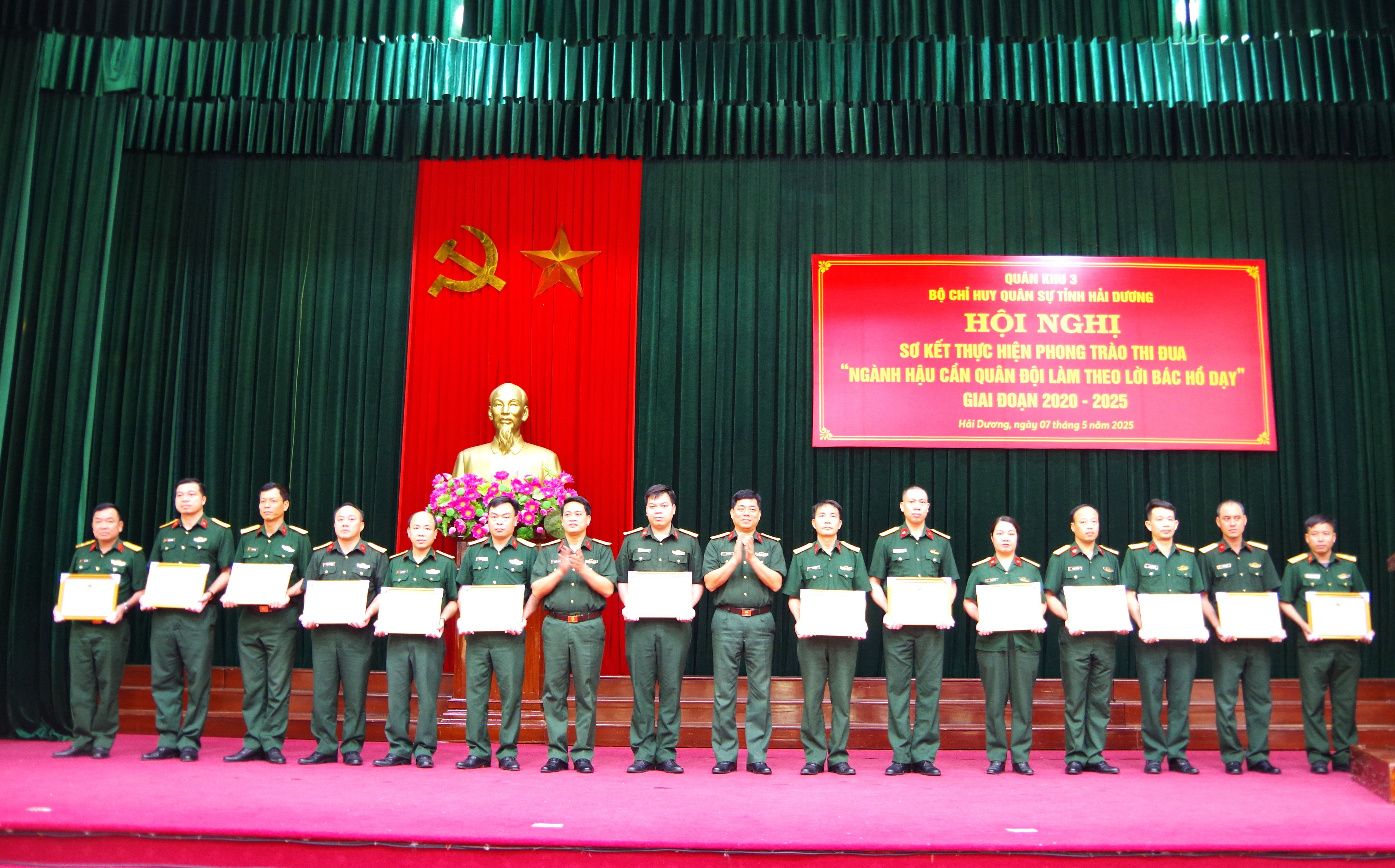 Bộ CHQS tỉnh Hải Dương: Sơ kết phong trào thi đua “Ngành Hậu cần Quân đội làm theo lời Bác Hồ dạy” giai đoạn 2020-2025